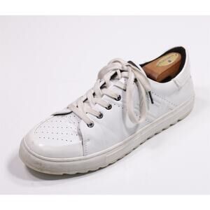 Karl Lagerfeld Mens White Embossed Low Top Sneakers Eu 44 - US 11